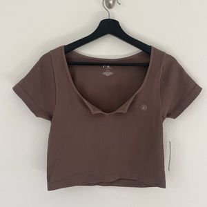 PacSun Cute Short Tee Brown